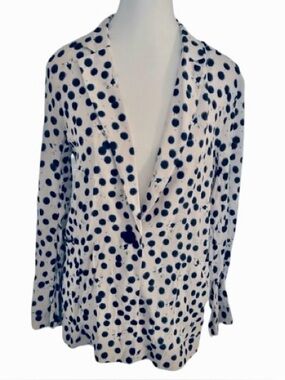 Bugs Fireflies H&M Anna Glover Blazer Jacket Small Moths Boho Lightweight Size 4
